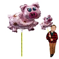 Ballooniacs - Globo Con Forma De Animal, Con Forma De Globo, Relleno De Aire De Cerdo, Con Bastón
