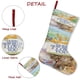 thumbnail image 5 of Adivina Cuánto Te Quiero Tema: Calcetines de Navidad, fino lino blanco para colgar en escaleras y chimenea, decoración navideña para el hogar, regalo de Navidad. 45cm × 32cm, 5 of 5