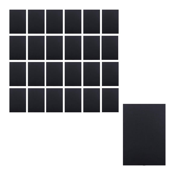 25 piezas de papel de marcado para grabado láser, 29,7 x 21 cm, suministros para manualidades, materiales de grabado láser para grabador H2D, vidrio y Negro