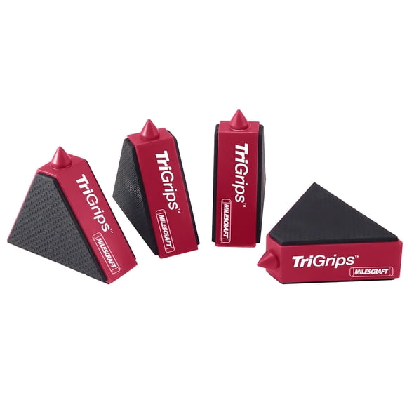 Work Grippers Milescraft 1600 TriGrips Triangle, paquete de 4