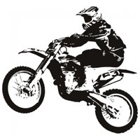 Rienda Libre Graphics - Decomural Dirt Bike Jump Motorbike Sports Ws-17915