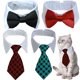 thumbnail image 1 of Juego de corbatas y corbatas Yosbabe para mascotas, 4 unidades, ajustables, 1 of 7