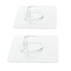 thumbnail image 1 of Colgador de ropa pegajoso adhesivo de gancho de pared traceless 70x70mm claro -2pcs, 1 of 5