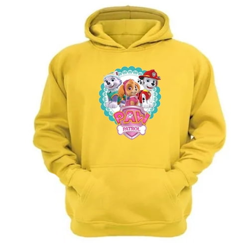 Genérico - Polerón Canguro Paw Patrol Amarillo Talla L Unisex