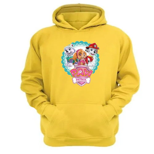 Genérico - Polerón Canguro Paw Patrol Amarillo Talla M Unisex