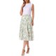 thumbnail image 2 of INSPIRE CHIC Falda Floral de Mujer con Volantes en Capas de Chifón Línea A Maxi Falda Albaricoque Claro M, 2 of 6