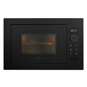Groner - Horno Microondas Empotrable Black Matte Grill 25L