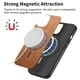 thumbnail image 3 of Magnetic Slim Case for Samsung Galaxy Xcover 7 with Camera Guard & Anti-Scratch Back Brown, 3 of 6