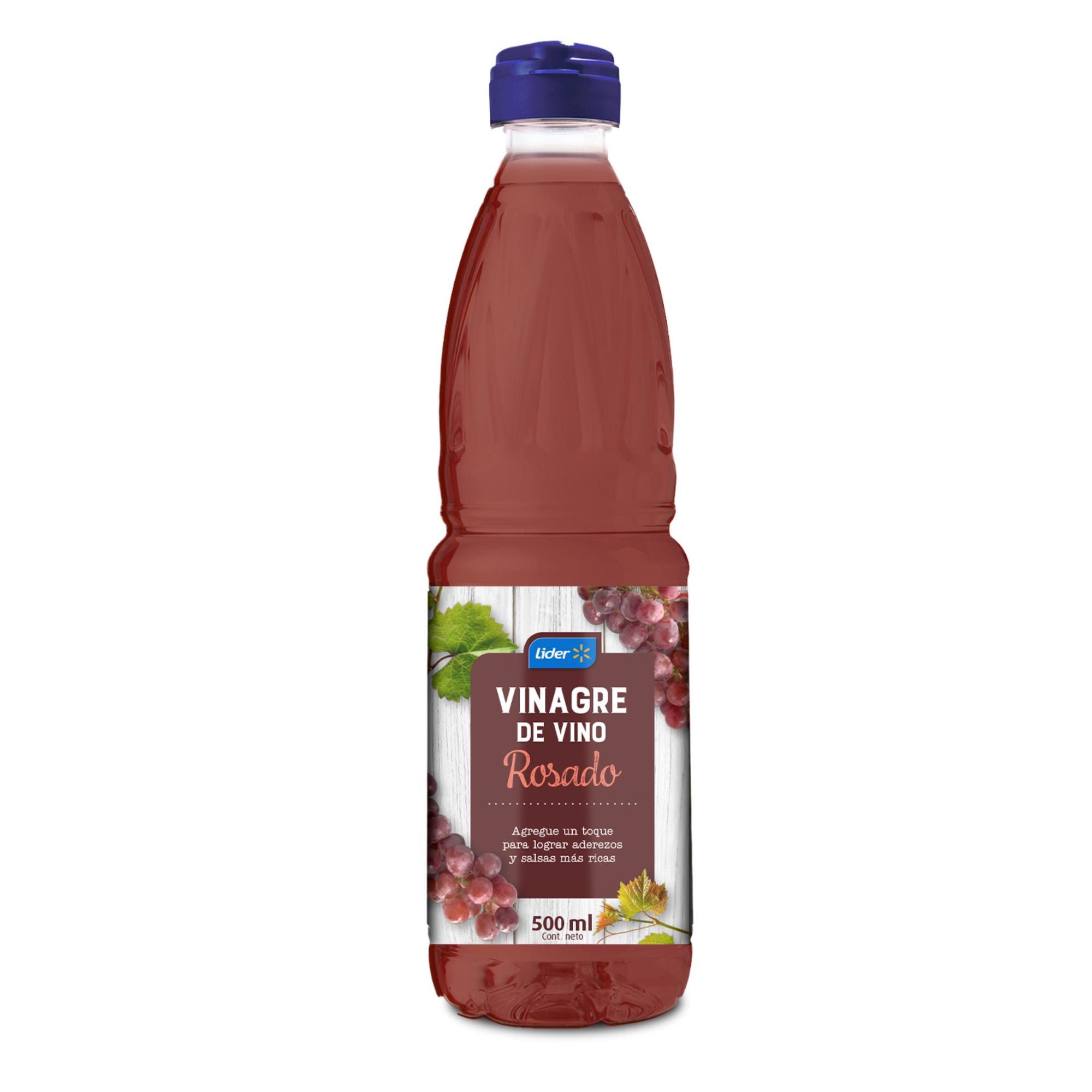 Vinagre De Vino Rosado Botella 500 ml Lider