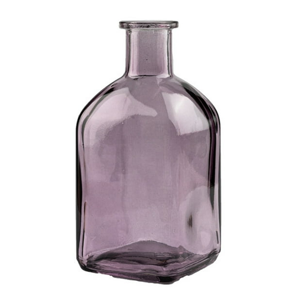 Jarrones de vidrio transparente para decoración de flores, centro de mesa, decoración de escritorio interior del hogar, para regalo de boda, 13 x 6,2 cm