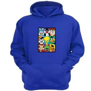 Genérico - Polerón Canguro Dibujos Animados Lt Azul Talla Xl Unisex
