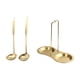 thumbnail image 2 of Soporte Para Cucharones De Sopa Y 2 Cucharas Soporte Doble Para Cucharones De Oro, 2 of 5