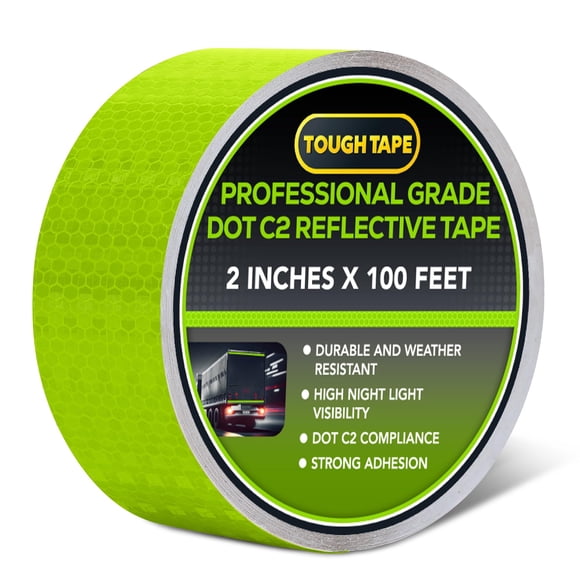 Cinta reflectante Tough Tape DOT C2 verde de 5 cm x 30 m
