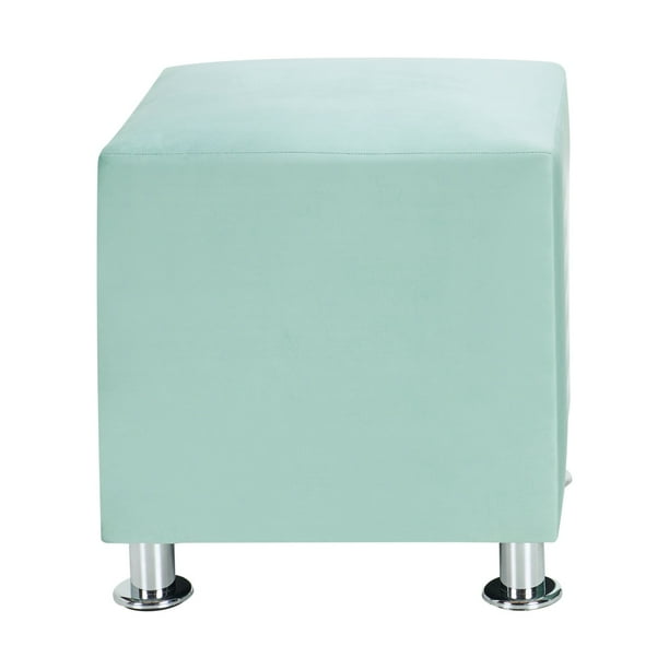 Pouf Cali 1c Felpa 12 Verde Agua