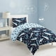 thumbnail image 2 of Dream Factory Sharks Boys Twin Size Boys Bedding Set Juego De Cama De Algodón Para Niños, 2 of 3