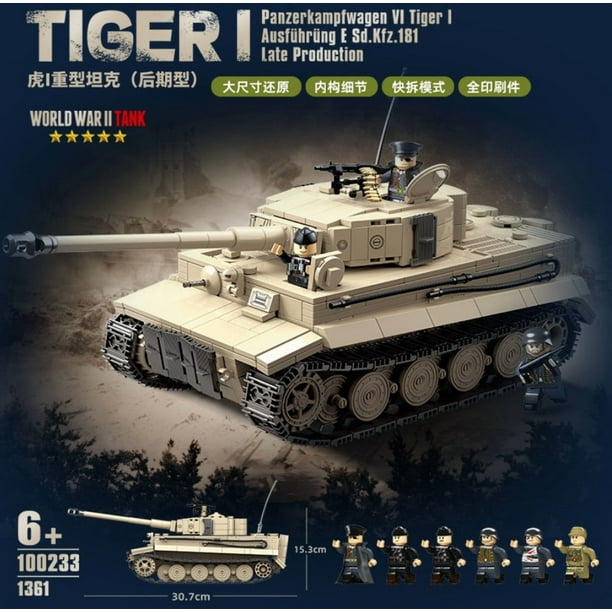 Tanque Alemán Panze IV Tiger 1, compatible Lego | Lider
