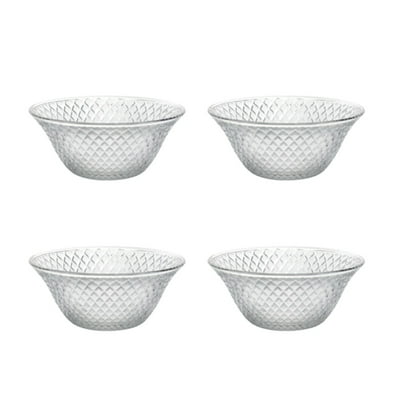 Set De Compostera Diamond 4 Piezas Vidrio Transparente  Haus