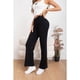 thumbnail image 4 of Pantalon Mujer Tipo Calza Flare Lanilla Tiro Alto Full Elasticado 5064, 4 of 4