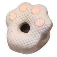 Magideal - Almohada De Escritorio Para Siesta, Juguete De Peluche, Regalo De Garra De Gato, Transpirable, Bonito Cojín, Muñeca Para Oficina, Escuela, Adultos Y Gris