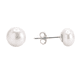 thumbnail image 1 of Aros De Plata 925 Perla Achatada 12 mm, 1 of 6