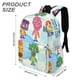 thumbnail image 3 of Noodle y Amigos-theme Backpack, Campus style schoolbag Bookbag with Adjustable Shoulder Straps And Large Zip Compartment, Unisex Travel Bags.42x30x15cm, 3 of 6
