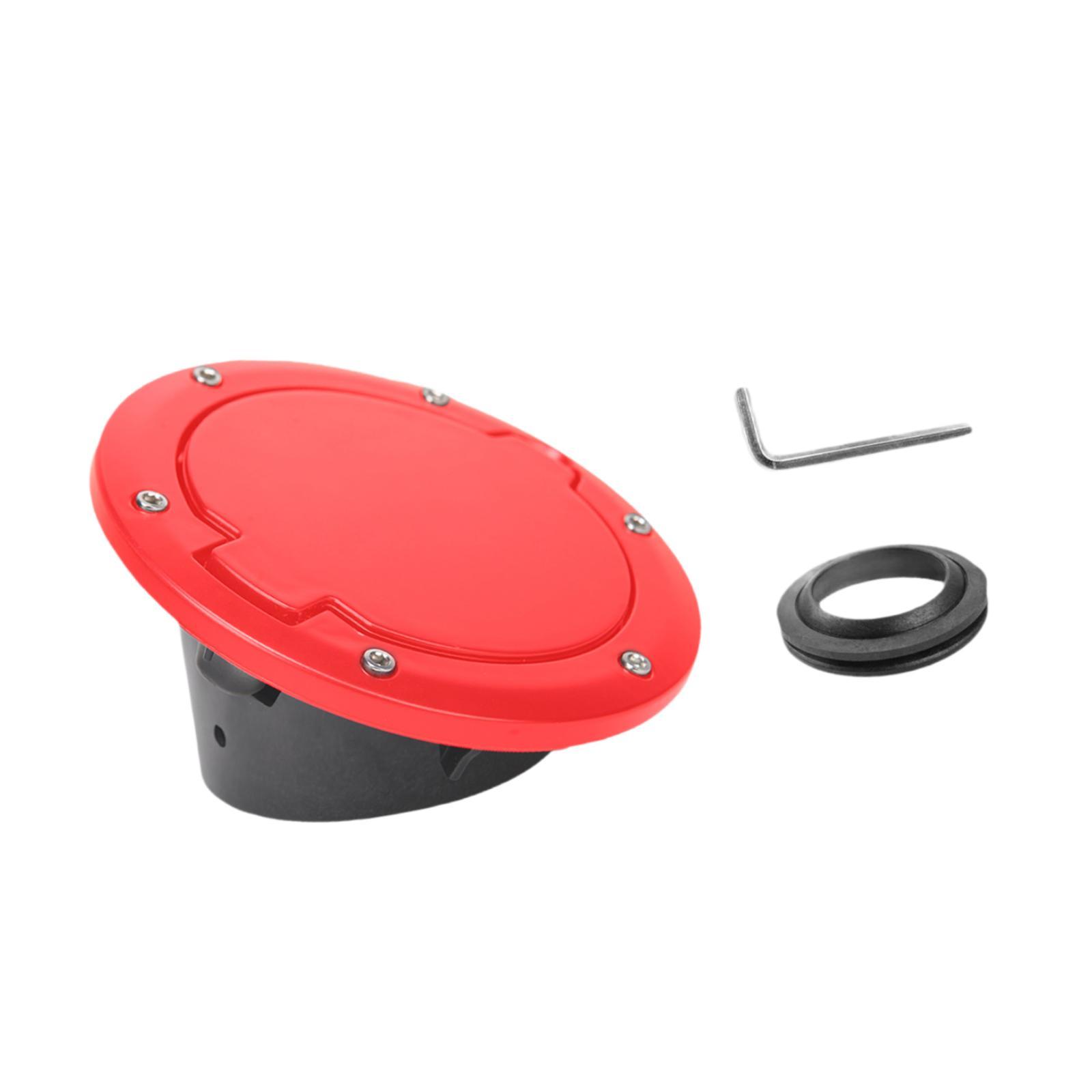 Magideal - Tapa Del Tanque De , Tapa De La Puerta Del Depósito De Combustible, Piezas De Reparación De Fácil Instalación, Profesionales, De Alta Calidad Rojo
