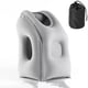 thumbnail image 1 of Almohada inflable de viaje, almohada cómoda del cuello con bolsa de almacenamiento hombro y cuello para evitar el dolor para el avión tren oficina coche viaje a casa, gris, 1 of 3