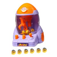 Bothyi - Kids Claw Machine Toy Novedad Hand Crank Grab Doll Toy Toda La Familia Para Niños Violeta