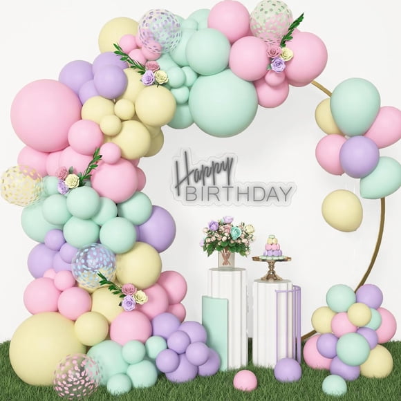 Kit de arco de globos Archloon 156 piezas pastel con 18 12 10 5 pulgadas