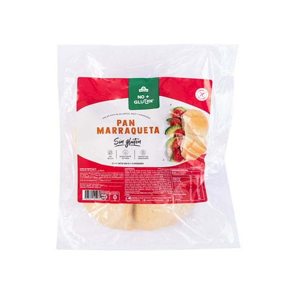 Pan Marraqueta Sin Glúten 1 Un, 480 g