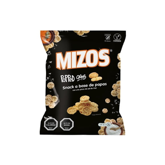 Popped Chips con Sal de Mar - 20 gr
