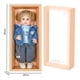 thumbnail image 3 of Juguete Muñeco Realista 55cm Silicona Chaleco Azul Infantil, 3 of 3
