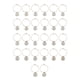 thumbnail image 3 of 26 Anillos De Abalorios Para Copas De Vino, Decoraciones Para Fiestas De Bodas De Navidad, Color Blanco, 3 of 5