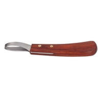 Xusx111 - Cuchillo De Casco De Doble Borde, Herramienta Farrier Con Hoja Y Mango De Madera, Cuchillo De Herradura De Vaca Multifuncional Para El Recorte De Cascos De Caballos Y Vacas