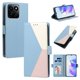 thumbnail image 1 of Cartera Plegable para Honor 200 Smart, PU Tricolor con Ranuras, Azul Claro, 1 of 6