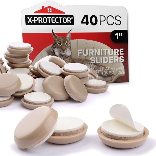X Protector - Deslizadores Para Sillas 40 Piezas Protectores Para Alfombra De 1