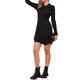 thumbnail image 4 of INSPIRE CHIC Vestido Suéter Plisado para Mujer Casual de Manga Larga Camiseta de Punto XL Negro, 4 of 6