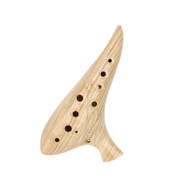 Ocarina De 12 Agujeros, Práctica Y Elegante, De Resina, Accesorio Artesanal, Instrumento De Regalo Para Amarillo