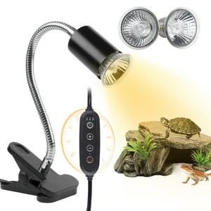 Turtle Basking Light Repti Home Cycle Timer Uva Uvb 50 W, Paquete De 2 Unidades