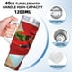 thumbnail image 5 of ¿Dónde en el Mundo Está Carmen Sandiego? Vaso aislado de acero inoxidable con asa, diseño temático, regalo para familia, amigos y fans; incluye pajita y encaja en el portavasos estándar, 40 oz, 5 of 6