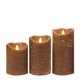 thumbnail image 1 of Velas LED CANDLE CHOICE Pack de 3 Marrón 7,5-15 cm, 1 of 5
