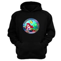 Genérico - Polerón Canguro Sirena Marina Negro Talla M Unisex