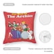 thumbnail image 5 of Los Archies Fundas de almohada de terciopelo con tema, regalos de funda de almohada, decoración para el hogar, cojín de lanzar, regalo de cumpleaños para fans y parejas.56*56cm., 5 of 6