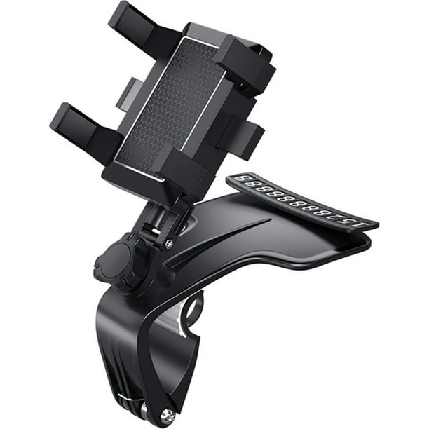 360 Degree Car Phone Holder with Dashboard Clip and GPS Navigation Mount - Securely Hold Your Phone and Keep Your Hands on the Wheel