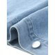 thumbnail image 5 of Chaqueta de mezclilla para mujer de talla grande Agnes Orinda para escuela o universidad, con solapa, manga larga, botones, lavado casual, con bolsillo, 3X azul claro, 5 of 6