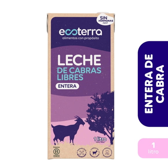 Leche Entera De Cabra Libre Pastoreo, 1 L