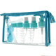 thumbnail image 1 of Juego de 11 botellas de viaje para artículos de tocador, tamaño viaje, a prueba de fugas, con bolsa con cremallera, para líquidos, loción, champú, crema y jabón., 1 of 5