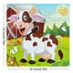 thumbnail image 3 of 5.79in/14.7cm 20pcs/pack Wooden Puzzle Cartoon Animals Car Letter Number Pattern Jigsaw Puzzles Game, Kids Educational Learning Toys For Children, 3 of 3