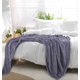 thumbnail image 4 of Manta de Cama de Lujo REGALWOVEN de Forro Polar Tejido Malla Completa Uva Cibernética Púrpura, 4 of 8