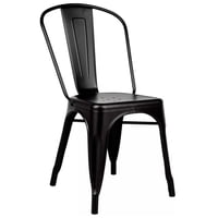 Novahus - Silla De Bar Metal Tolix Negro